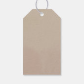 Boho Gedempte Herfst Bloemrijke Bruids Shower Cadeaulabel (Achterkant)