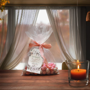 Boho gedempte herfst bloemrijke bruidsdouche cadeaulabel