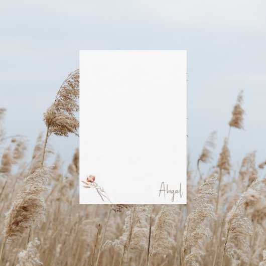 Boho gedroogde botanische douche bedankkaart II