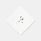 Boho Gedroogde Botanische Douche Gepersonaliseerd Servet (Hoek)