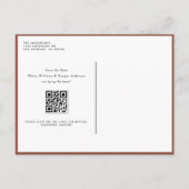 Boho Gedroogde Palm en Orchideeën Foto Sla de datu Aankondigingskaart (Achterkant)