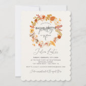 Boho Gedroogde Rustieke Bloemen Herfst Bachelorett Kaart (Voorkant)