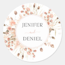 Boho Gedroogde Waterverf Bloemenbruiloft