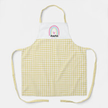 Boho Geel Gingham Aangepaste Mama Oprichtingsjaar 