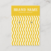 Boho  geel golf Oorbellen Display Kaart Visitekaartje (Voorkant)