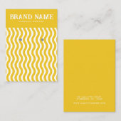 Boho  geel golf Oorbellen Display Kaart Visitekaartje (Voorkant / Achterkant)