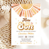 Boho geel klein zonneschijn Baby shower Kaart