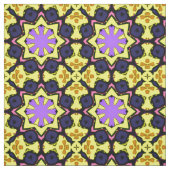 Boho geel, paars, blauw, roze design. stof (Swatch)