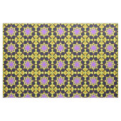 Boho geel, paars, blauw, roze design. stof (Fat Quarter)