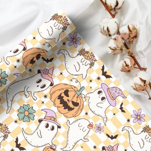 Boho Geesten & Pompoenen Halloween Cadeaupapier