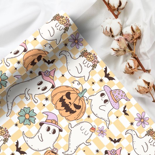 Boho Geesten & Pompoenen Halloween Cadeaupapier