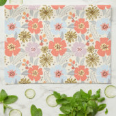 Boho Geïnspireerd Bloemen Patroon Keuken Handdoek (Gevouwen)
