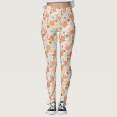 Boho Geïnspireerd Bloemenpatroon - Leggings (Voorkant)