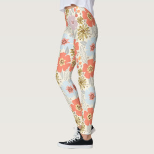 Boho Geïnspireerd Bloemenpatroon Leggings