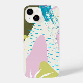 Boho Geïnspireerd Dotted Abstracte Telefoonhoes iPhone 14 Hoesje