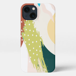 Boho Geïnspireerd Dotted Abstracte Telefoonhoes iPhone 13 Hoesje