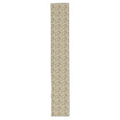 Boho-geïnspireerde aardse Paisley Patronen Pastel  Lange Tafelloper (Voorkant)
