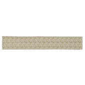 Boho-geïnspireerde aardse Paisley Patronen Pastel  Lange Tafelloper (Horizontaal)