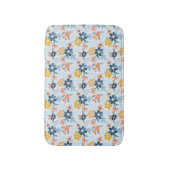 Boho geïnspireerde bloem patroon badmat (Voorkant Verticaal)