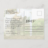 Boho Geïnspireerde bruiloft Foto bedankt Briefkaart (Achterkant)