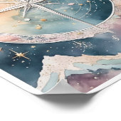 Boho-geïnspireerde hemelkaart Wall Art Decor Poste Poster (Hoek)