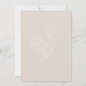 Boho Geïnspireerde Moederdag Brunch Invitation Kaart (Achterkant)