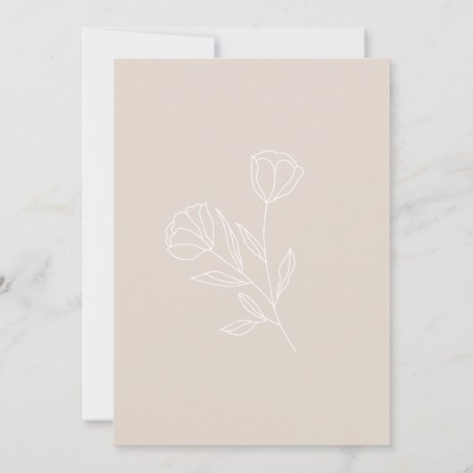 Boho Geïnspireerde Moederdag Brunch Invitation Kaart (Achterkant)