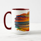 Boho geïnspireerde zonsondergang mok (Links)