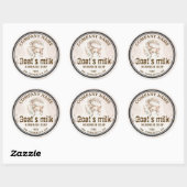 Boho Geitenmelk Zeep Label | Waterverf Rustiek (Vel)