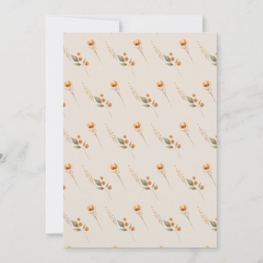 Boho gele ballon zwangerschap aankondiging (Achterkant)