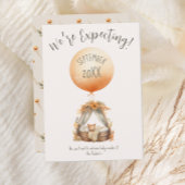 Boho gele ballon zwangerschap aankondiging