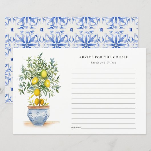 Boho gele citroen boom advies voor paar (Voorkant / Achterkant)