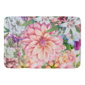 Boho gemengde florale Lily wildbloemen zomer Badmat (Voorkant)