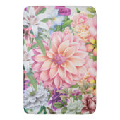 Boho gemengde florale Lily wildbloemen zomer Badmat (Voorkant Verticaal)