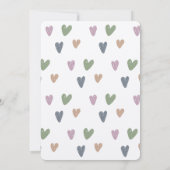 Boho gemuteerde regenboog kraft papier Baby shower Kaart (Achterkant)