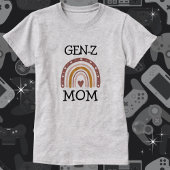 BOHO "GEN-Z" Rainbow Heart Mom's T-shirt