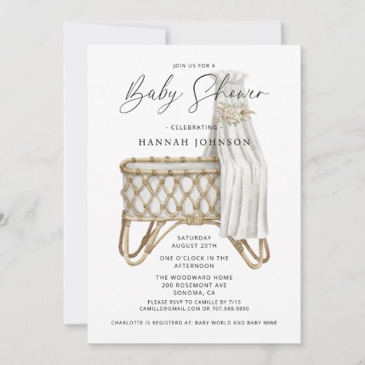 Boho Gender Neutral Baby shower Kaart (Voorkant)
