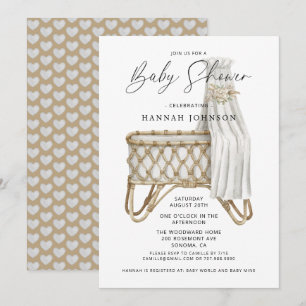 Boho Gender Neutral Baby shower Kaart