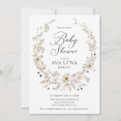 Boho Gender Neutrale Baby shower Uitnodiging (Voorkant)