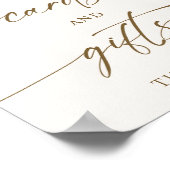 Boho Gender Reveal Kaarten en geschenken Teken Poster (Hoek)