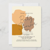 Boho Gender Terracotta Blush Neutraal Baby shower Kaart (Voorkant)