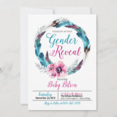 Boho Gender Vrije Uitnodiging (Voorkant)