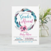 Boho Gender Vrije Uitnodiging (Staand voorkant)