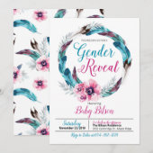 Boho Gender Vrije Uitnodiging (Voorkant / Achterkant)