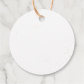 Boho Genderneutraal Baby Rustieke Douche Bedankjes Labels (Achterkant)