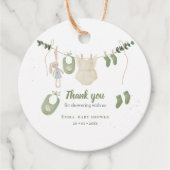 Boho Genderneutraal  Baby Rustieke Douche Bedankjes Labels (Voorkant)