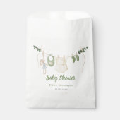 Boho Genderneutraal Baby Rustieke Douche Bedankzakje (Voorkant)