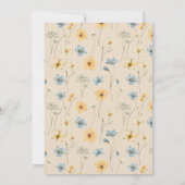 Boho genderneutraal baby shower bedankje kaart (Achterkant)