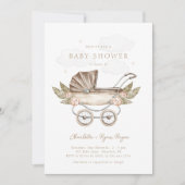 Boho Genderneutraal  Baby shower Kaart (Voorkant)