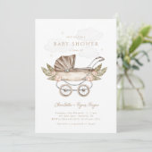 Boho Genderneutraal  Baby shower Kaart (Staand voorkant)